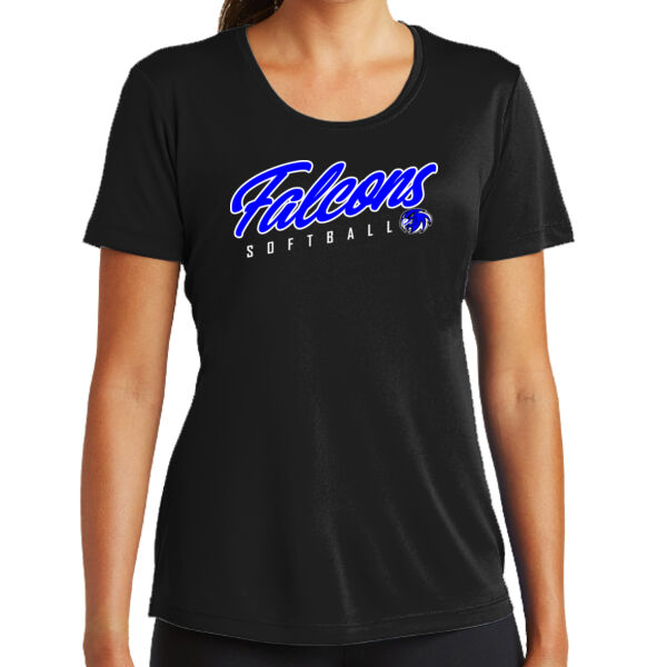 Ladies Polyester Short Sleeve Tee Thumbnail